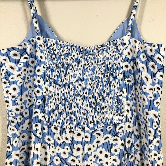 Anthropologie Hutch Jumpsuit Ditsy Daisy Floral Blue White Small - Picture 8 of 11